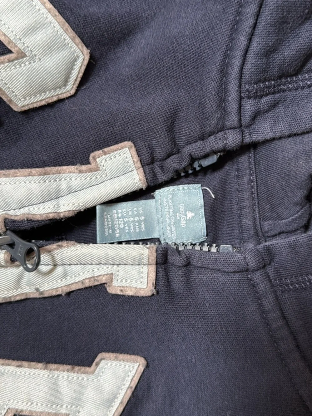 Old Navy Black Kids Hoodie with Front Zip and Hood